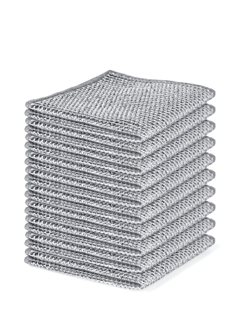 10PCS set of dishwashing cloths, kitchen towels, cleaning tools, super strong stain and oil stains removal - Image 1