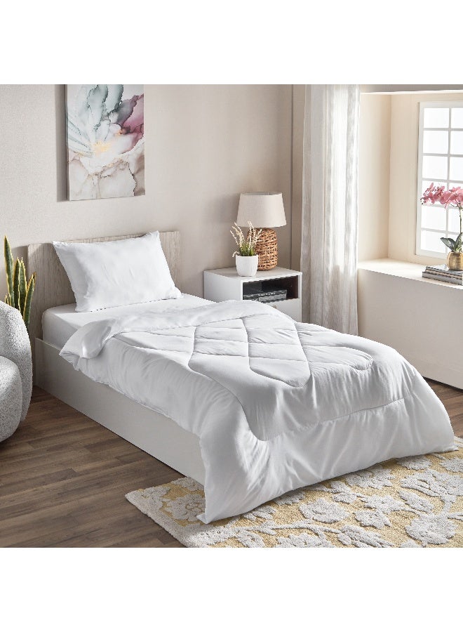Home Box Andorra 3-Piece Microfiber Single BIAB Comforter Set 220 x 135 cm - Image 1