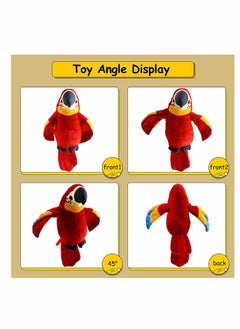 KASTWAVE Plush Toy, Speaking Parrot Record Repeats Electronic Bird Talking Pet Stuffed Animal Waving Wings Plush Toy Interactive Animated Kids Gift, 23cm  - Image 5