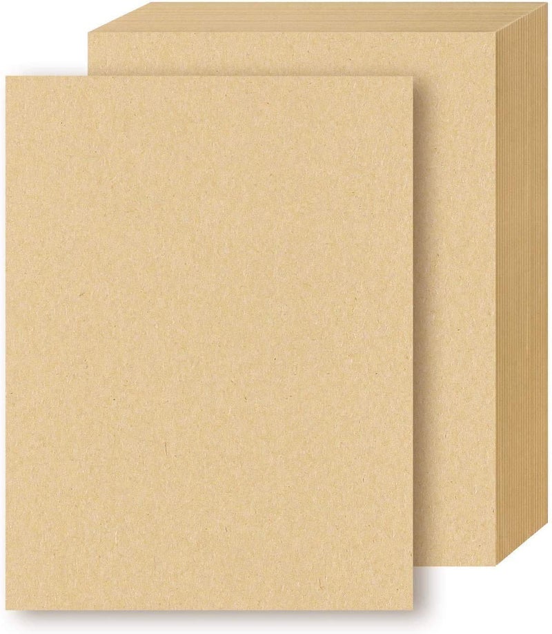 Premify A4 Kraft Paper Card (180gsm, 100 Sheets, Brown)