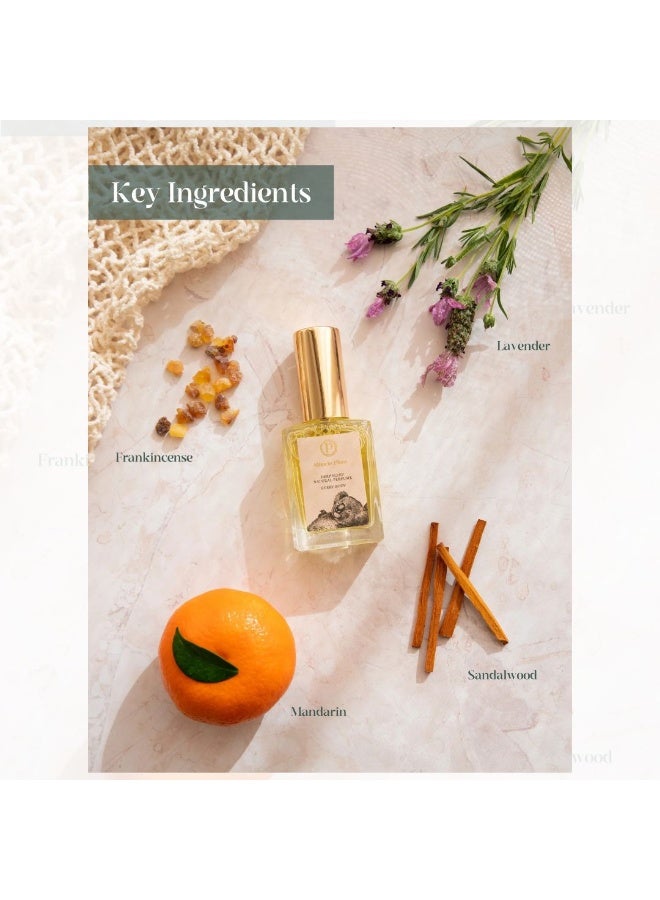 ﺻﻮﺭﺓ ﺍﻟﻌﻼﻣﺔ عطر النوم الطبيعي من ميراكل بلانت – للجميع | بخاخ نوم طبيعي ١٠٠٪ خالٍ من الكحول بزيت اللافندر وخشب الصندل واليوسفي - Image 2