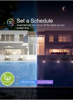 Nooriya WiFi Smart Wall Light Switch, No Neutral Wire Required, No Hub Required, Compatible with Google Home & Alexa, Touch & App Remote Control, Timing Function & Voice Control (Gang 2, White)  - Image 4