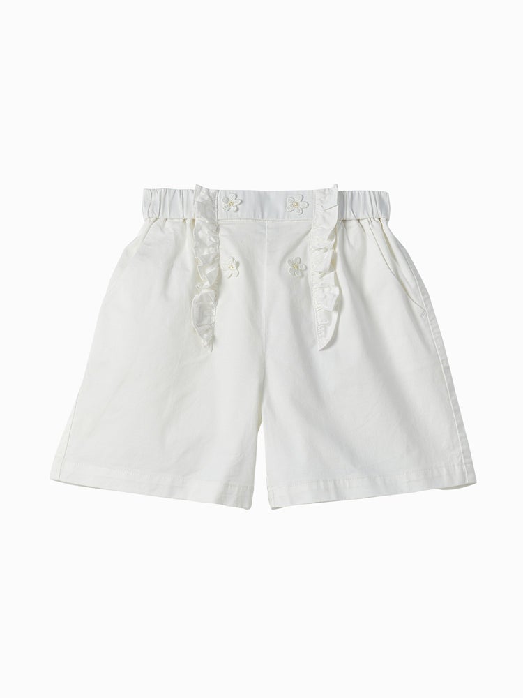 بالابالا شورت بزينة ورود للبنات - Image 1