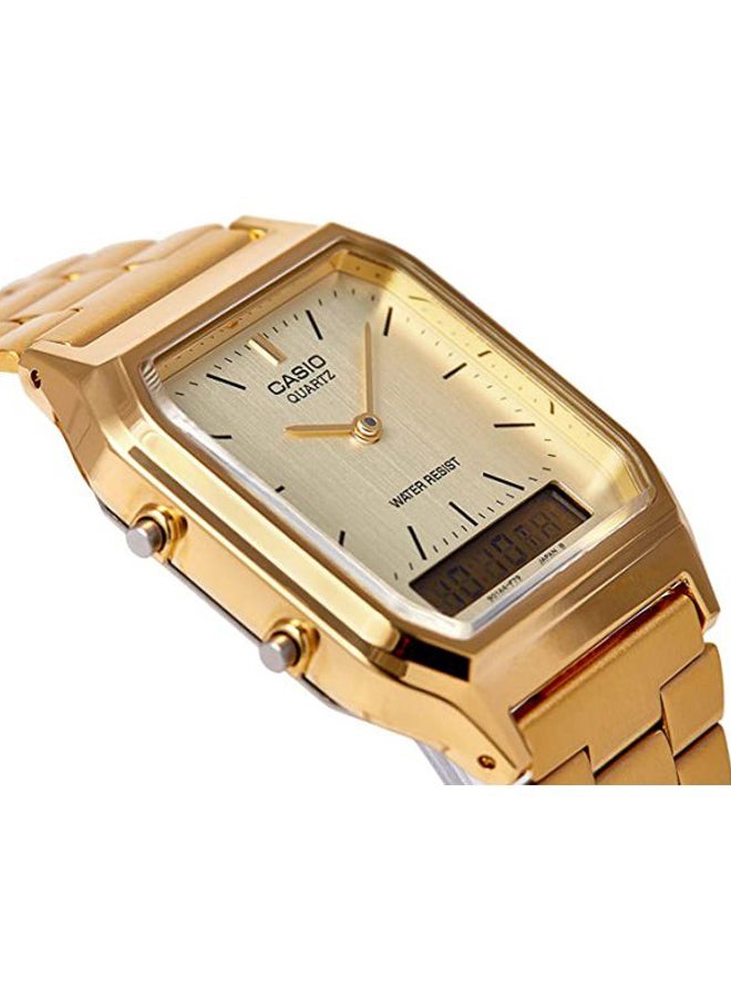 كاسيو ساعة يد شبابية بعقارب ورقمية طراز AQ-230GA-9DMQ - قياس 30 مم - لون ذهبي رجال - Image 5