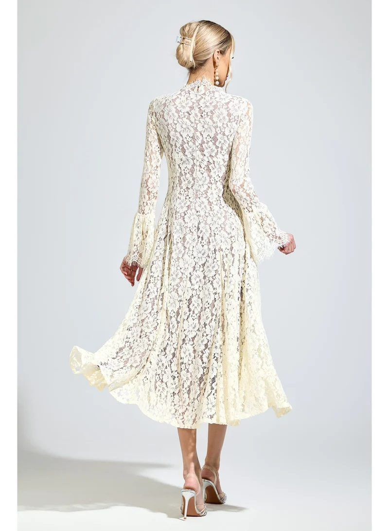 Catchall  Kepler Bell Sleeve Formal Dress for Women | Best Price UAE