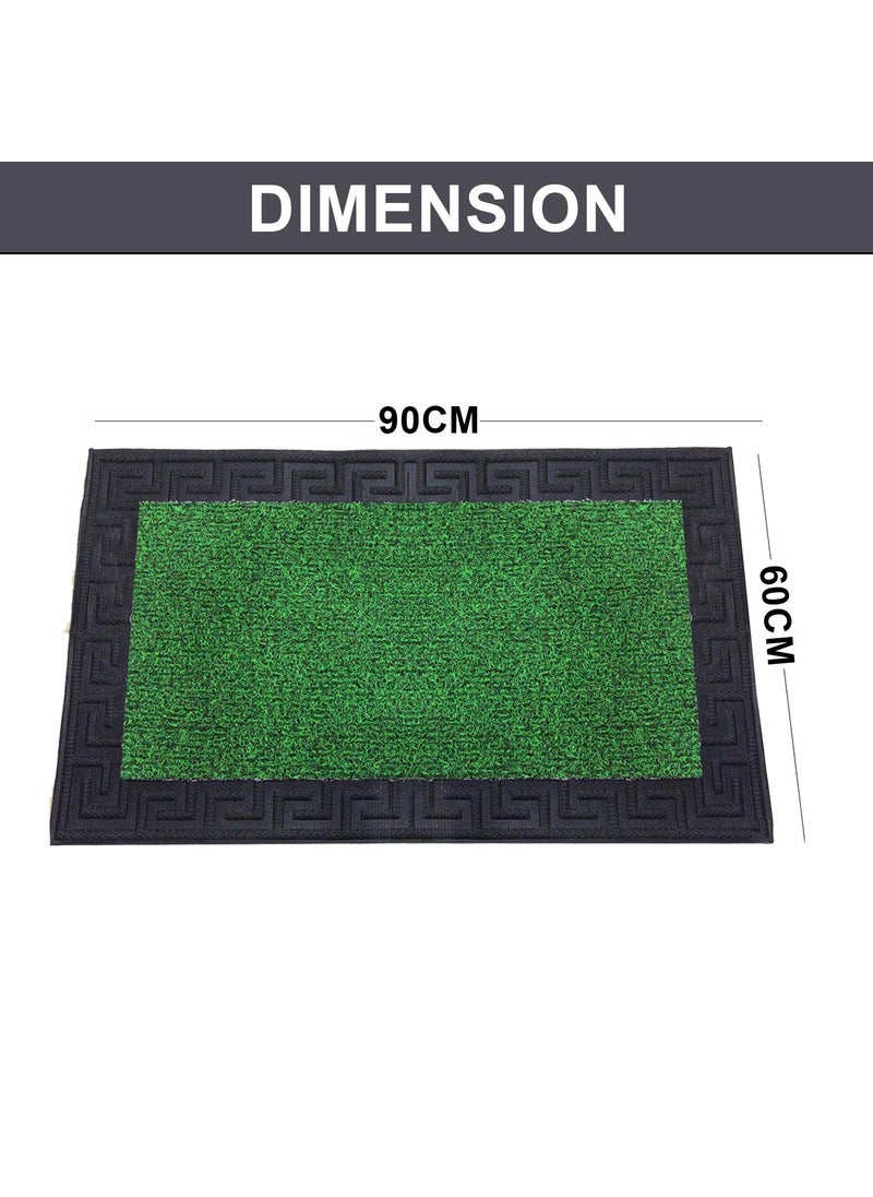 ORILEY ORILEY Disinfectant Floor Mat Shoe Sole Sanitizing Disinfection Entrance Doormat Pad Feet Scraper Cl (60 cm x 90 cm, Green)  - Image 3