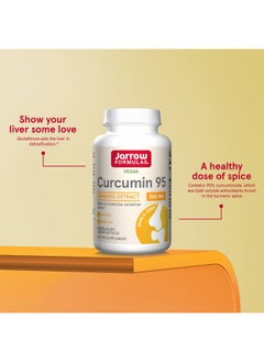 jarrow formulas Curcumin 95 500 Mg Up To 120 Servings (Veggie Caps) Turmeric Extract To Provide Antioxidant Support Bone & Joint Dietary Supplement Minimize Oxidative Stress  - Image 5