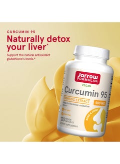 jarrow formulas Curcumin 95 500 Mg Up To 120 Servings (Veggie Caps) Turmeric Extract To Provide Antioxidant Support Bone & Joint Dietary Supplement Minimize Oxidative Stress  - Image 3