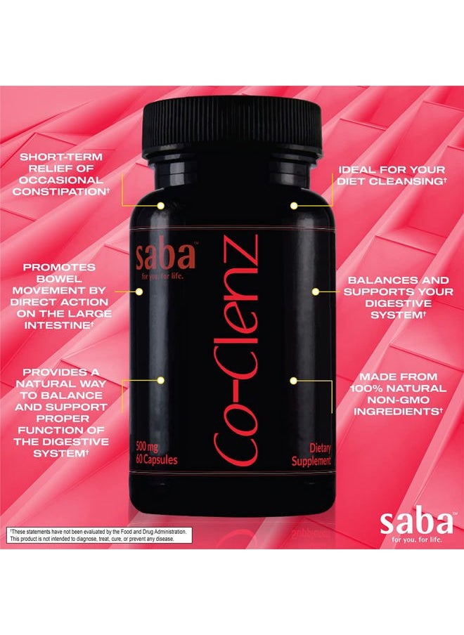 Saba Kombucha Co-Clenz - 5 Day Cleanse for Men & Women-Supports Healthy Bowel Movements- Detox, Colon Health, Helps Constipation -30 Capsules,  - Image 5