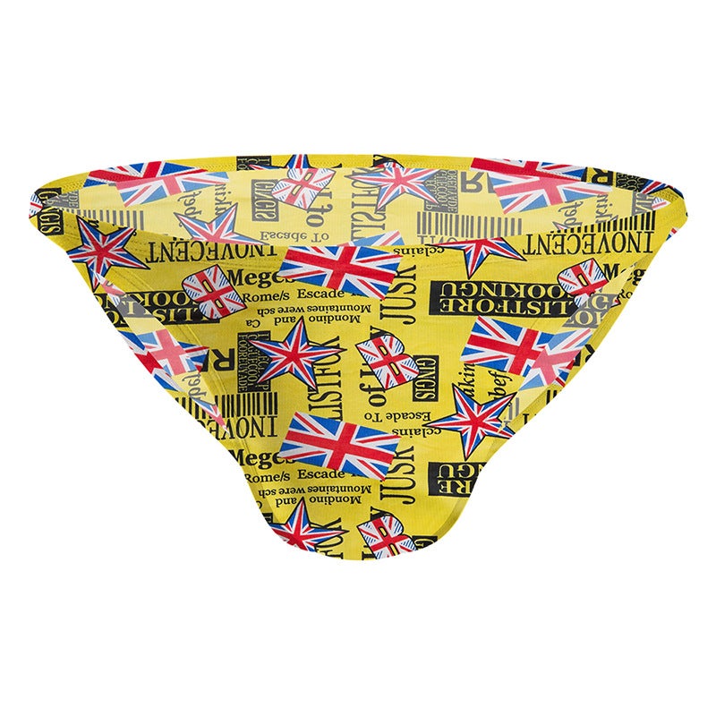 ADANNU New Style Bikini Men's Briefs Low-Waist Ice Silk Summer Underwear Trendy and Unique AD7302 - Image 1
