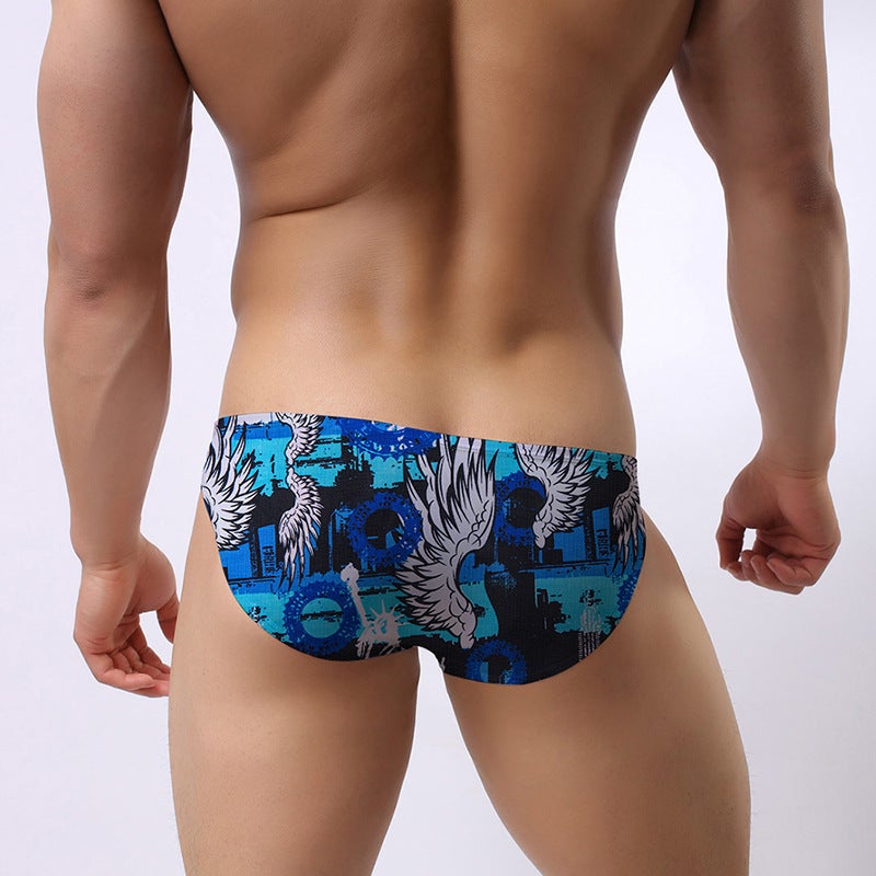 ADANNU New Style Bikini Men's Briefs Low-Waist Ice Silk Summer Underwear Trendy and Unique AD7302 - Image 3
