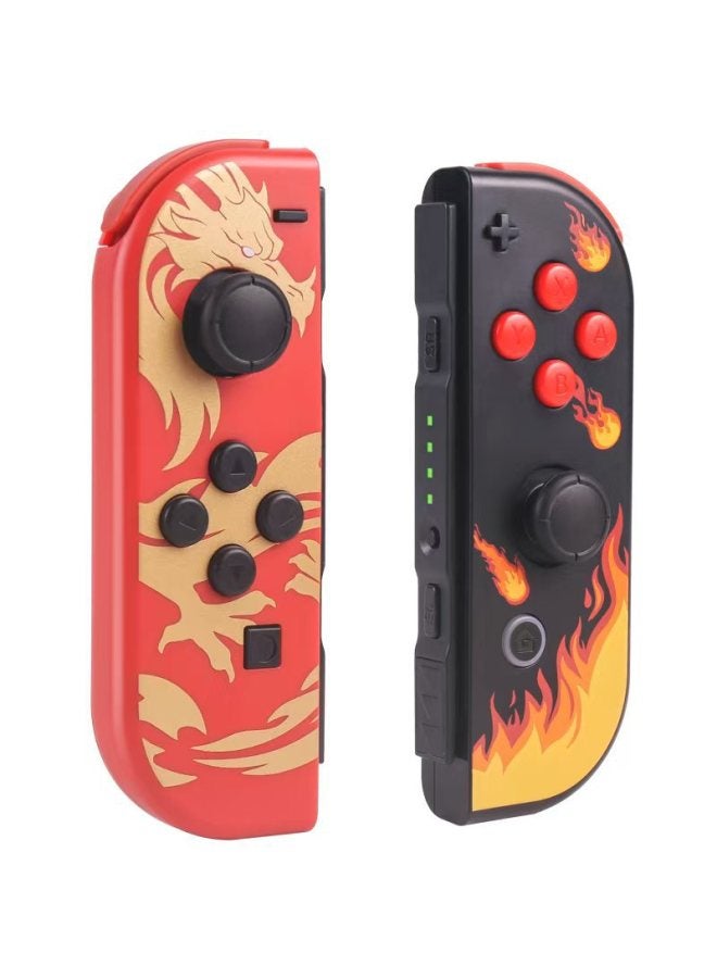 NS Switch Handle JOYCON Wireless Handle Left And Right Handle NS Bluetooth Vibration Somatosensory Game-Product Color:Jc Jinlong (supports Fitness Ring)  - Image 1