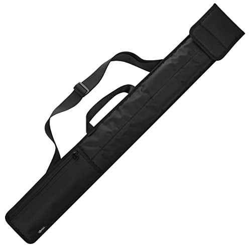 Cosmos Soft Cue Stick Case Bag 1x1 Billiard Pool Stick Case Carrying Bag 12 Billiard Cue Stick Bag Pool Cue Holder for Storage 1 Butt and 1 Shaft 2Pieces Padded Layer with Zipper Pocket - Image 1