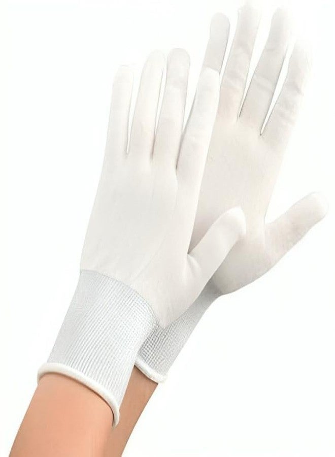 Canbee قفازات كانبي الداخلية القطنية للكريكيت للرجال والشباب | قفازات داخلية للضرب | قفازات كريكيت ماصة ومريحة للمباريات والتدريبات (للبالغين) - Image 1