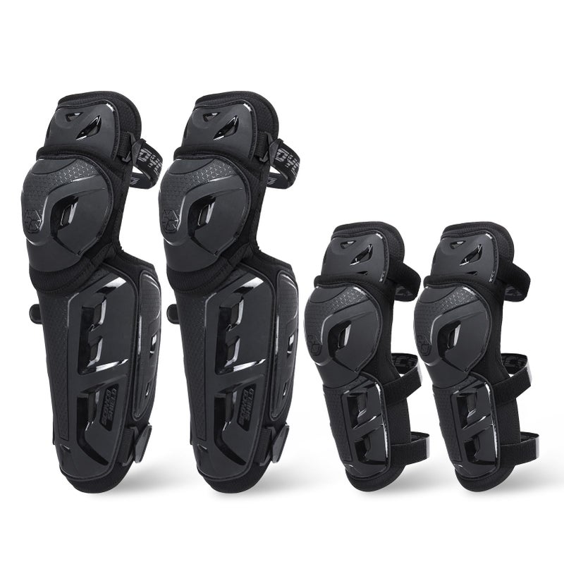Scoyco Motorcycle Knee Pads for Men CE Level 1 Motocross Knee and Elbow Guards Protective Gear Armor with 45180 Knee Flexibility Design Adjustable Elastic Band - Image 3
