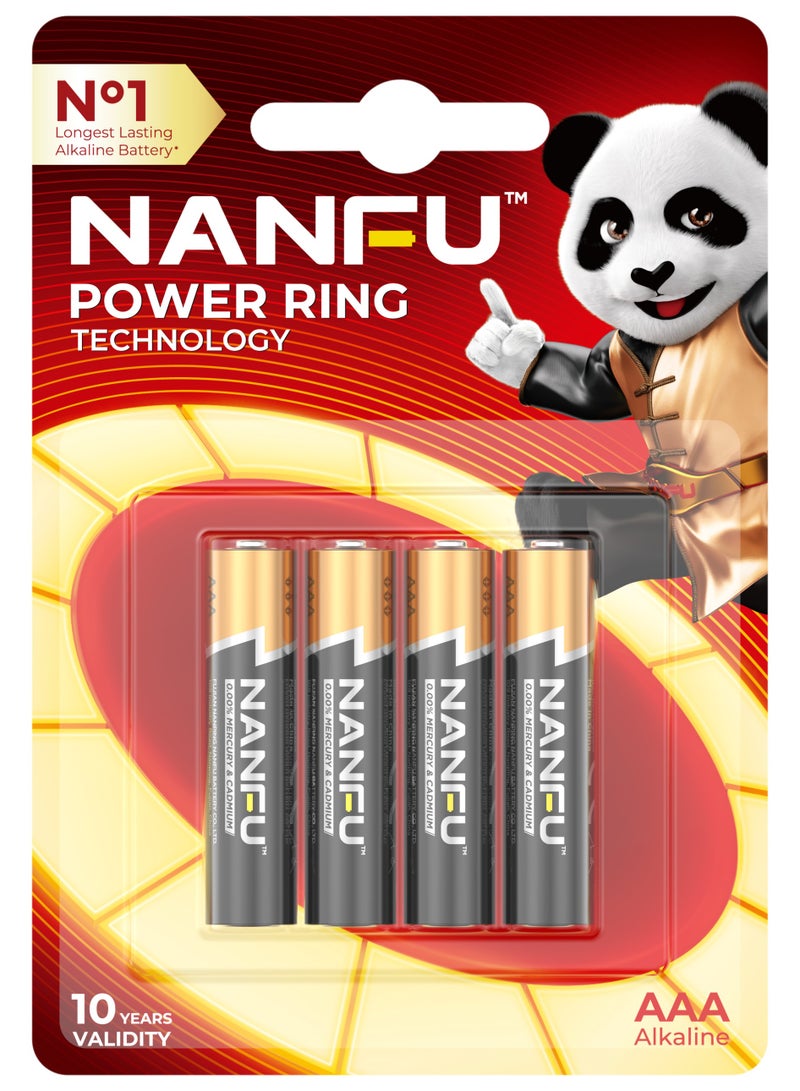 نانفو Nanfu البطاريات القلوية AAA ، 1.5V LR03 أطول قوة دائمة ، تصميم مقاوم للتسرب 6 قطع - Image 1