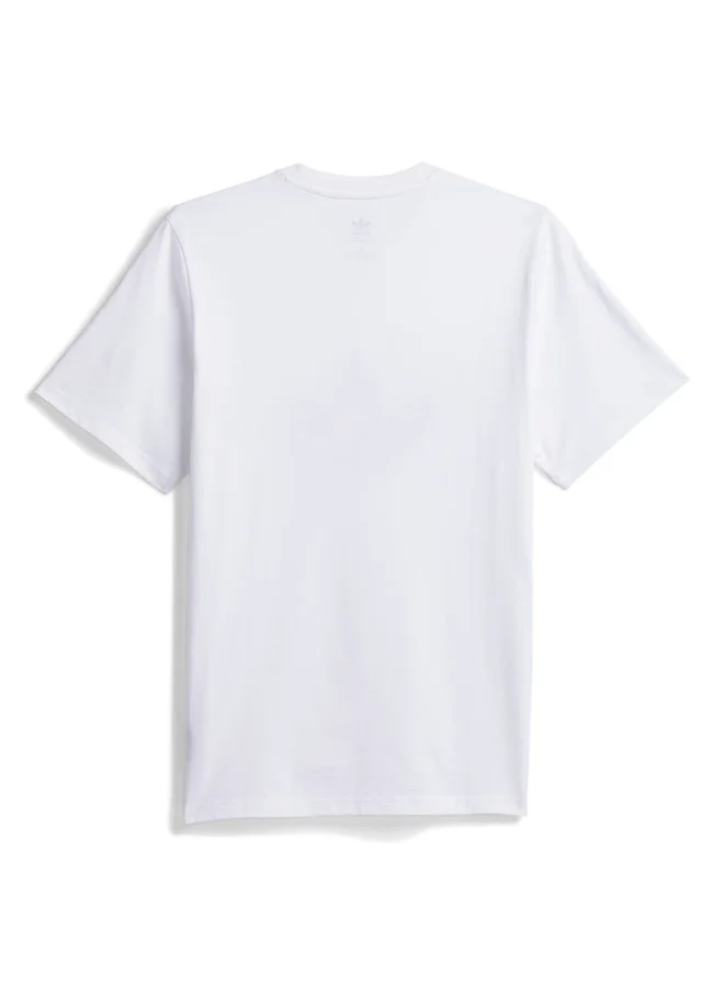 Adidas TREF TORCH TEE White Originals Unisex T-SHIRTS