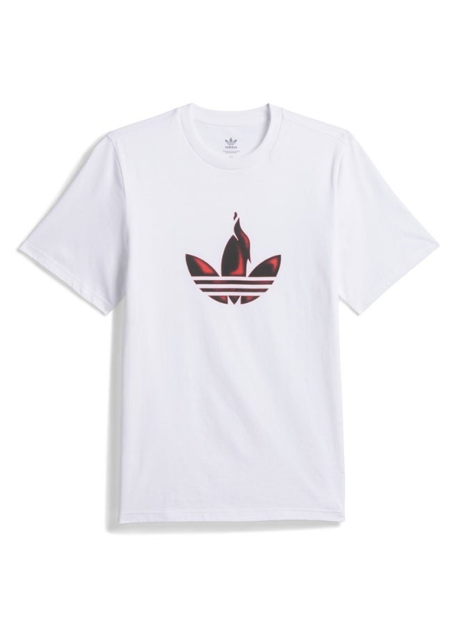 Adidas adidas TREF TORCH TEE White Originals Unisex T-SHIRTS  - Image 3