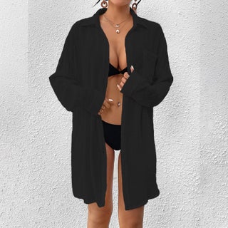 New Cross-border European and American Bamboo Cotton Shirt Sunscreen Cardigan Beach Blouse Holiday Bikini Womens Swimwear Black (1356) - pzsku/ZE8CBF094933638CD1FB4Z/45/1746233644/0525dab2-30df-4576-a622-dbf39d4c586e