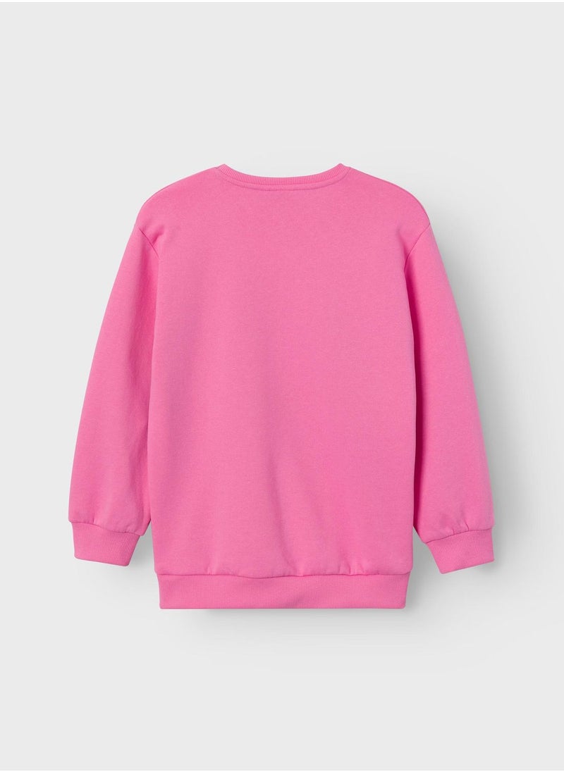NAME IT - Kids Text Print Sweatshirt - Image 1