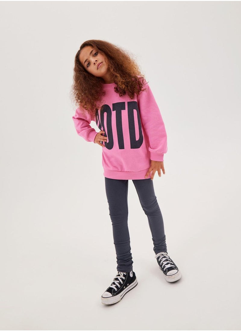 NAME IT - Kids Text Print Sweatshirt - Image 1