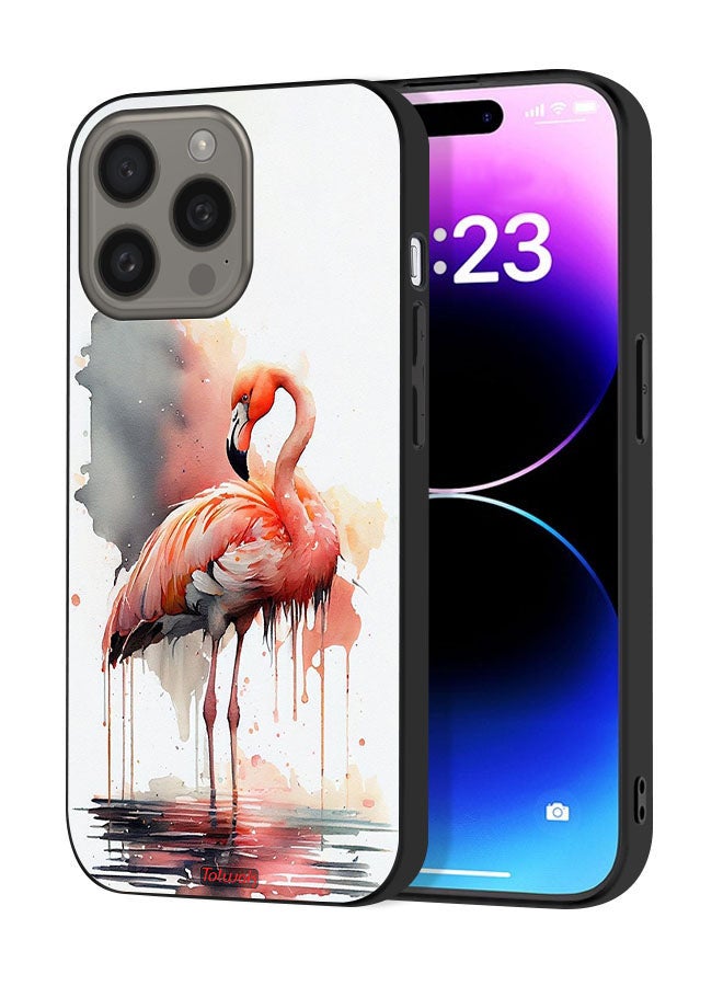 Tolwak Apple iPhone 15 Pro Protective Case Cover Tropical Watercolor Art - Image 1