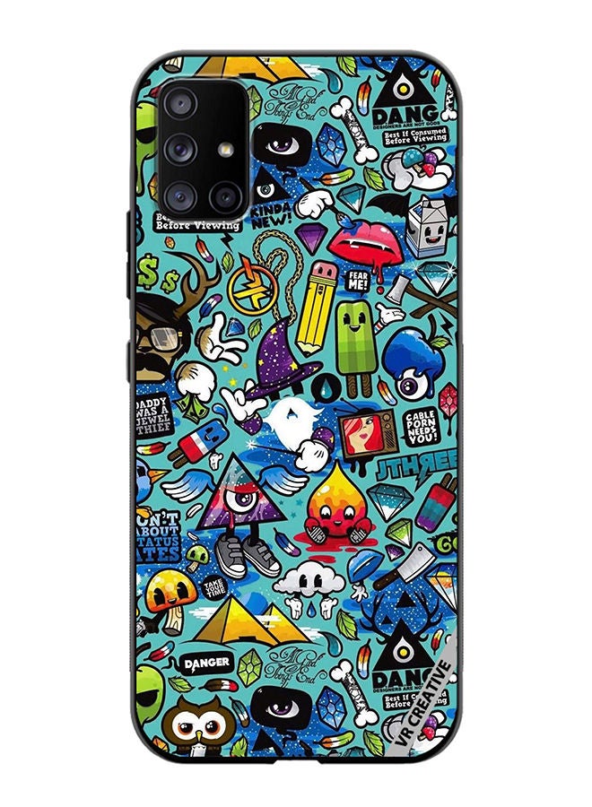 VR CREATIVE Protective Case Cover For Samsung Galaxy A51 5G Coooloie Design Multicolour - Image 1
