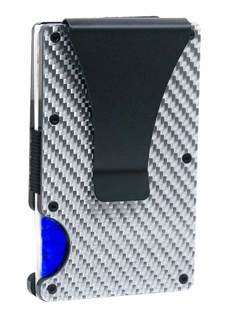 KASTWAVE Carbon Fiber Wallet for Men or Women, RFID Blocking Minimalist Credit Card Holder - Image 1