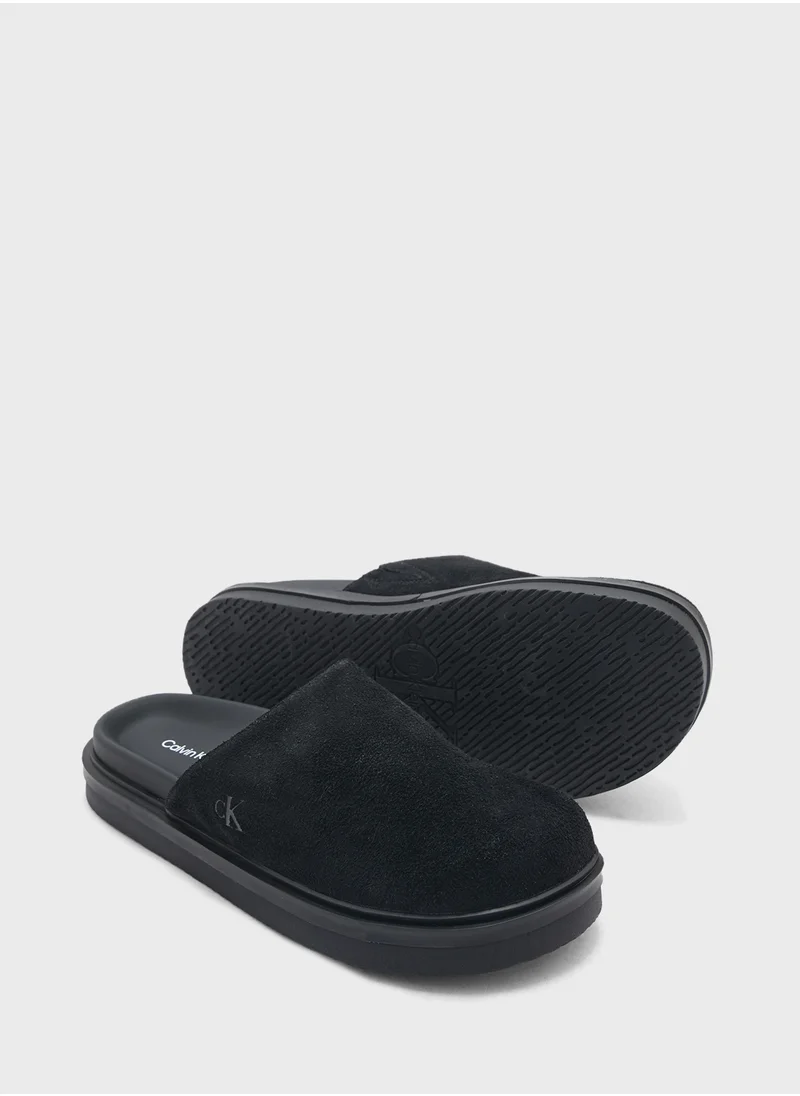 كالفن كلاين جينز Logo Detailed Slip Ons
