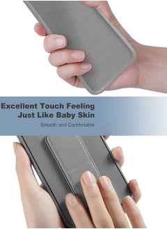 Wtech Hand Grip Foldable Magnetic Kickstand Wrist Strap Finger Grip With Built-in Iron Case Cover For vivo V30 / V30 Pro 5G 2024 Grey  - Image 4