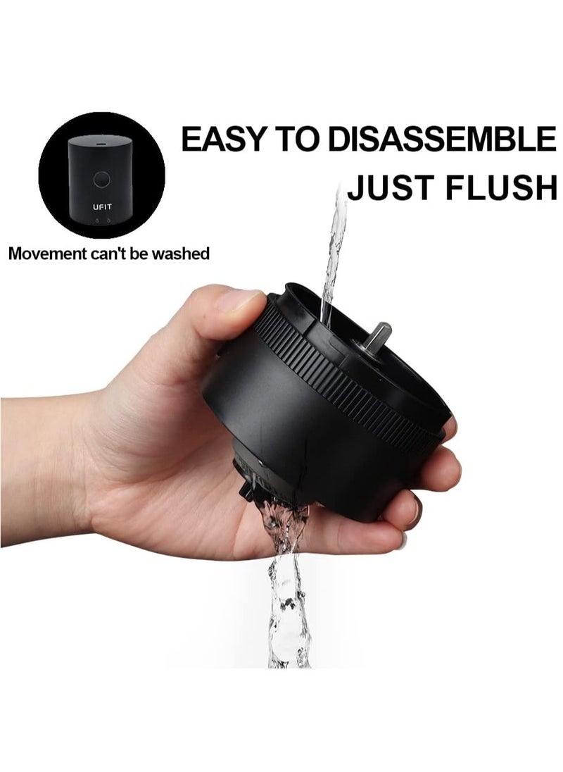 Portable Electric Coffee Grinder Rechargeable Black USB C