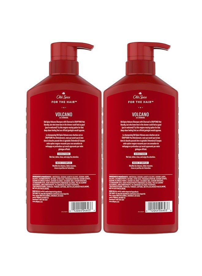 Old Spice Charcoal Shampoo for Men, 21.9 Oz Each, Twin Pack - Image 2