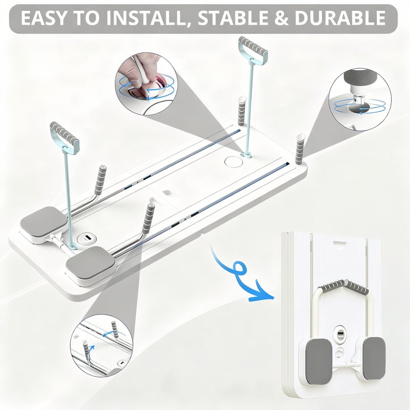إي تي جي لوح بيلاتيس ETG - مجموعة إصلاح بيلاتيس 2024، لوح إصلاح بيلاتيس متعدد الاستخدامات قابل للطي للاستخدام المنزلي، لوح انزلاقي 5 في 1 - Image 4