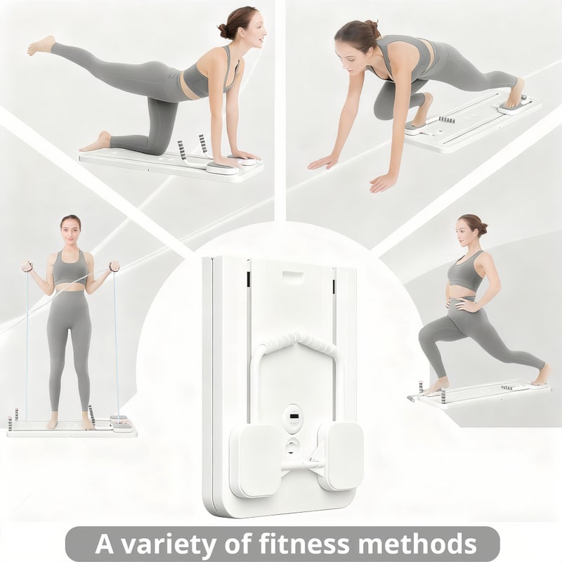 إي تي جي لوح بيلاتيس ETG - مجموعة إصلاح بيلاتيس 2024، لوح إصلاح بيلاتيس متعدد الاستخدامات قابل للطي للاستخدام المنزلي، لوح انزلاقي 5 في 1 - Image 2