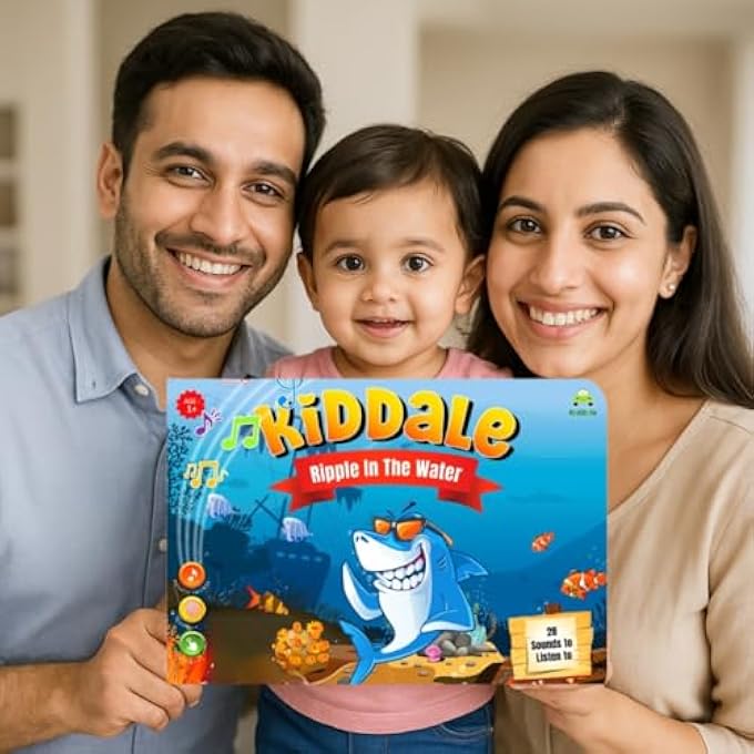 AQUATIC ANIMAL RHYMES MUSICAL SOUND BOOK | INTERACTIVE TOUCH & PLAY SOUND BOOK | LEARNING & EDUCATION | FOR 1+ YEARS OLD | SING ALONG BOOKS - Image 2