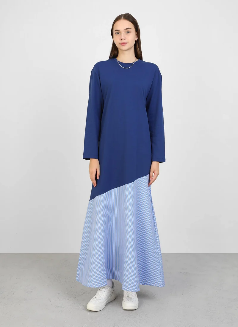 بنين من مودانيسا Navy Blue - Modest Dress - Benin