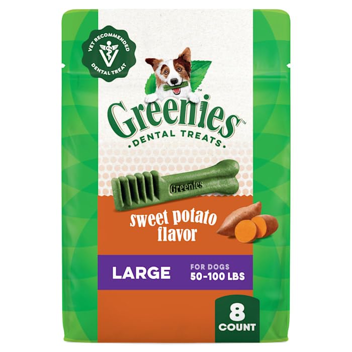 Greenies Dental Bone Dog Treat Sweet Potato Large 12oz - Image 1