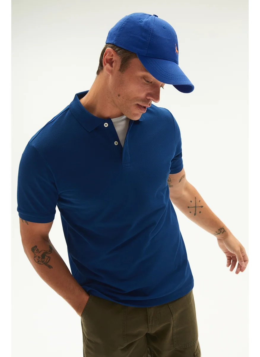 جون Men's Casual 100% Cotton Basic Polo Neck T-Shirt