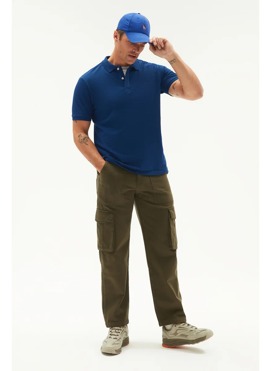 جون Men's Casual 100% Cotton Basic Polo Neck T-Shirt