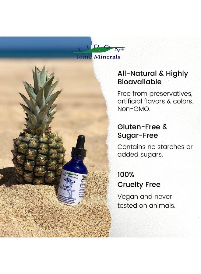 Eidon Ionic Minerals Liquid Silica Mineral Concentrate - Silica Supplement for Hair, Skin and Nails, Silica Drops to Support Collagen Production, Joint and Bone Health - 2 oz (Pack of 2) - Image 5