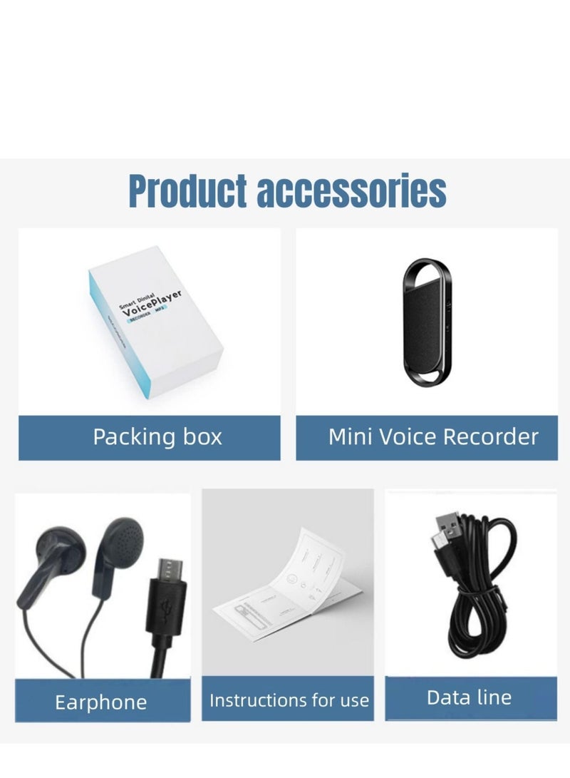 Y&D Mini Voice Recorder, Activated with Triple Noise Reduction, Digital Small Listening Device for Class Lecture, Interview, Meeting(16GB) - Image 3