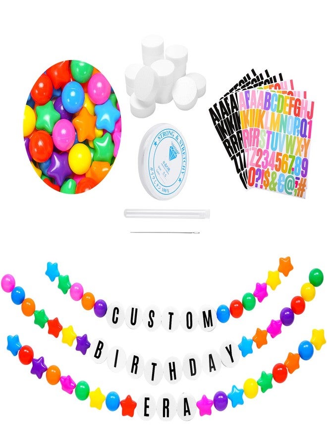 STARBOLO Kpop Theme Party Decorations Christmas Giant Friendship Bracelet Garland Kit Customizable Banner Garland Decor Friendship Bracelet for Xmas Party Decor - Image 1
