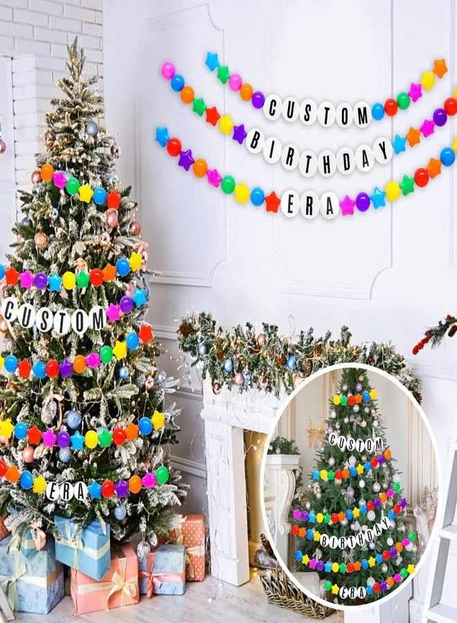 STARBOLO Kpop Theme Party Decorations Christmas Giant Friendship Bracelet Garland Kit Customizable Banner Garland Decor Friendship Bracelet for Xmas Party Decor - Image 3