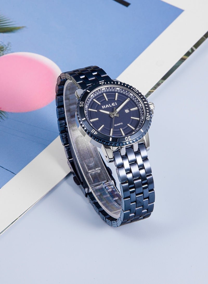 HALEI Harley 8034ML Quartz Simple Couple Watch - Image 5