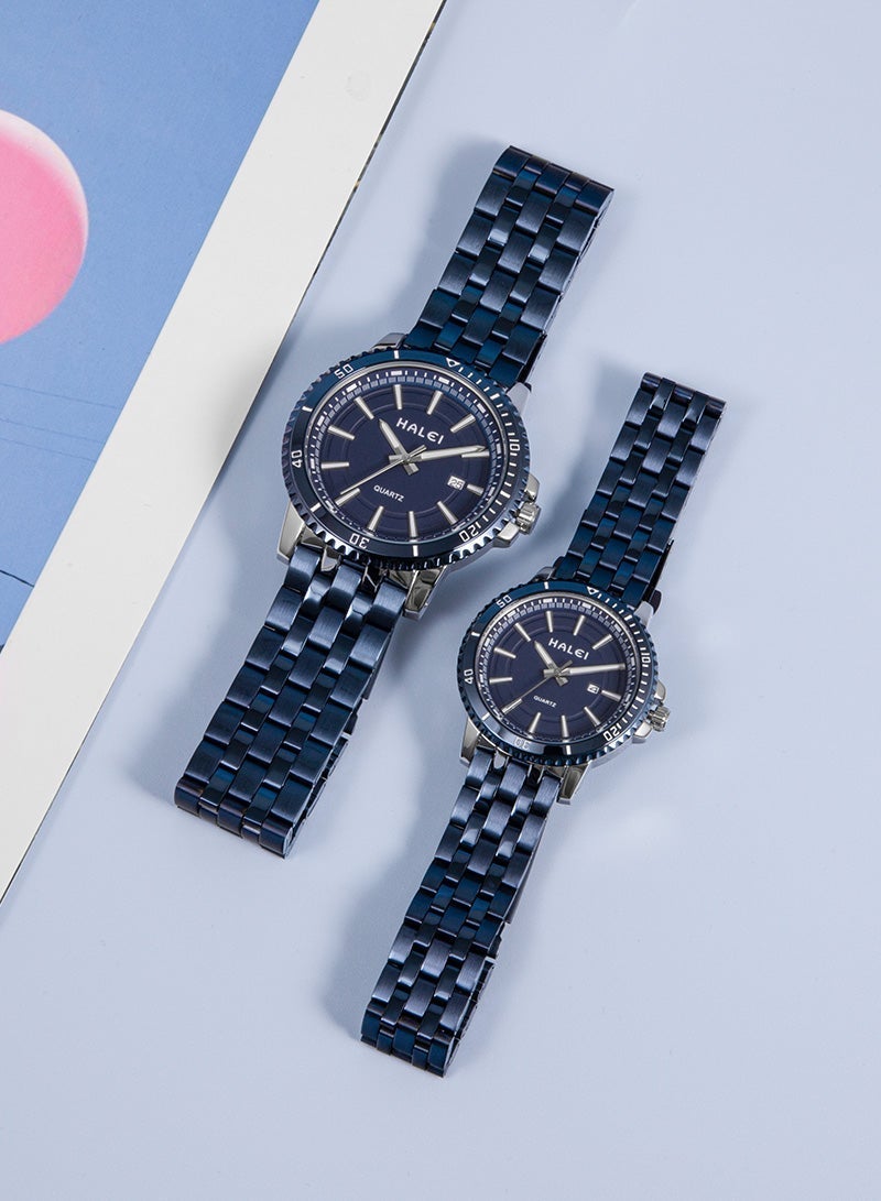 HALEI Harley 8034ML Quartz Simple Couple Watch - Image 4