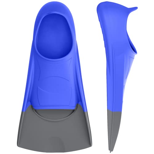Gintenco Swim Fins, Kids Swim Training Fins for Lap Swimming, Travel Size Flippers with Mesh Bag, Silicone Swimming Fins for Kids Teens Adults Women Men - Image 1