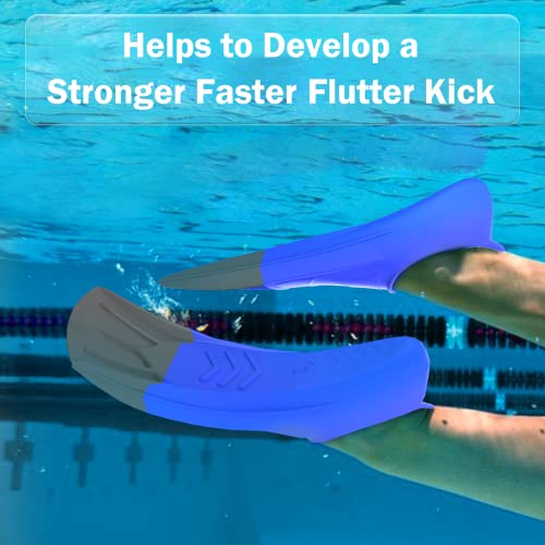 Gintenco Swim Fins, Kids Swim Training Fins for Lap Swimming, Travel Size Flippers with Mesh Bag, Silicone Swimming Fins for Kids Teens Adults Women Men - Image 3