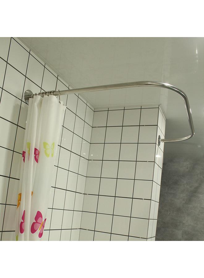 Bluejw Special-shaped U-shaped Shower Curtain Waterproof Bathroom Partition High-grade Non-perforated Bathroom Shower Curtain Rod  - Image 3