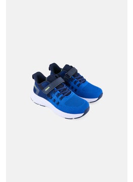 Kids Boy Velcro Closure Outdoor Shoes, Blue Combo