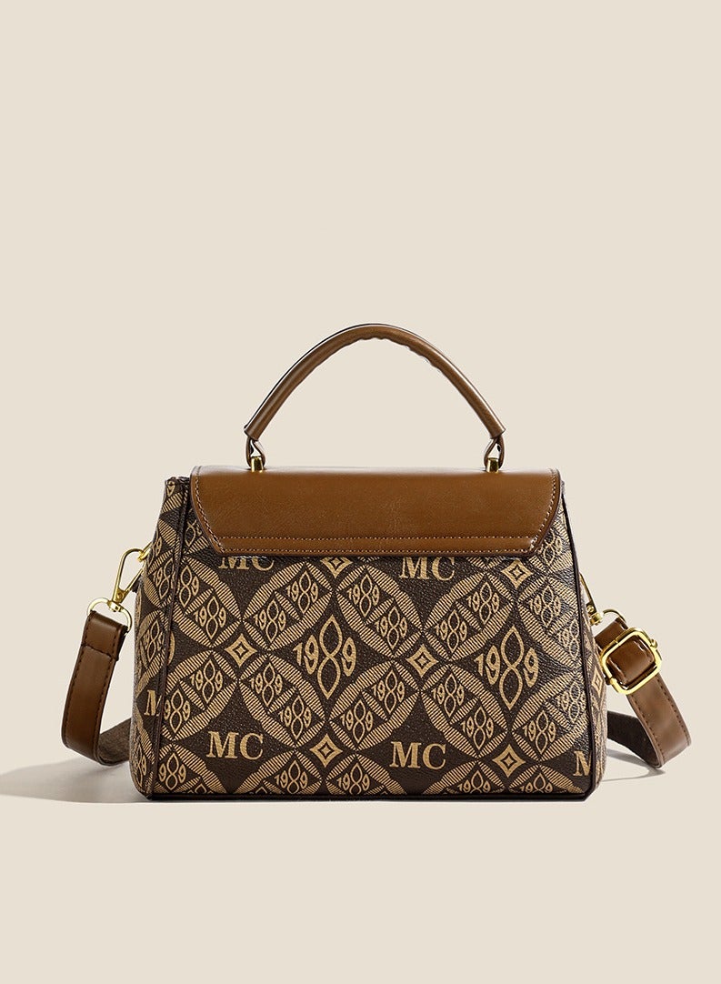 Casual vintage PU leather Women's Shoulder Bag Elegant Fashionable Stylish Crossbody Square Bag for Ladies Girls College Students  - Image 5
